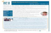Health Economics Unit newsletter ... Health Economics Unit newsletter Contact us at: Health Economics