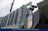 2017 EMPG Application Workshop - California...• Building of temporary structures. All EHP-related documents must be received by your EMPG Program Specialist by no later than December