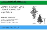 2019 Season and 2018 Farm Bill Updatesagri.nv.gov/uploadedFiles/agrinvgov/Content/Plant...agri.nv.gov FB-Required State Plan •Maintain relevant info. regarding land on which hemp