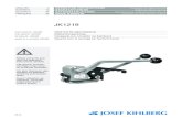 JK1219 - kihlberg.comThe tool is intended for strapping flat packages, pallet loads etc. This tool was designed and manufactured for safe handling during the strapping operation. The