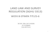 LAND LAW AND SURVEY REGULATION (SGHU 3313) · document (upon receipt from PT/PTD). The items to be checkedareasintheappendixbelow. b)In found any mistake, the application documents
