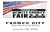 farmer city · 7PM - Go Kart Races Sponsored by Mansfield Auto Rebuilders Thursday - July 18th - Sponsored by Gibson Area Hospital ... over which visitors will pass in examining stock