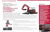 flexibility and FOR CONFINED SPACES stability in a compact ......INNOVATIVE FEATURES COMPACT EQUIPMENT / ULTRA-TIGHT TURNING MINI-EXCAVATOR Hydraulic Quick Coupler Comes Standard The