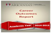 Career Outcomes Report U of A... · 2014-2015 [CAREER OUTCOMES REPORT] University of Arkansas | Career Development Center 5 Master degree recipients U of A overall 64.9% 11.3% 23.8%