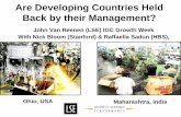Are Developing Countries Held Back by their Management?€¦ · Management scores after controlling for country, industry and number of employees. Data from 9085 manufacturers and