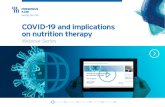 COVID-19 and implications on nutrition therapy...WEBINAR COVID-19 and SERIES implications on nutrition therapy Feeding the critically ill COVID-19 patient Introduction Pierre Singer,