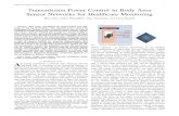 IEEE JSAC: SPECIAL ISSUE ON BODY AREA ...vijay/pubs/jrnl/09jsac.pdfIEEE JSAC: SPECIAL ISSUE ON BODY AREA NETWORKING 1 Transmission Power Control in Body Area Sensor Networks for Healthcare