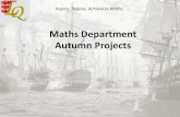 Maths Department Autumn Projects · 10/1/2014  · Research Basic facts Relevant Clear Facts Cohesive facts Subject Area Choice of area Interesting facts Comparisons Clear data Presentation
