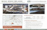 RETAIL SPACE FOR LEASE...Small Shop Space. PROPERTY HIGHLIGHTS 72 Pavilion Pky | Fayetteville, Ga 30214 1-MILE 3-MILE 5-MILE POPULATION 1,426 29,356 91,448 HOUSEHOLDS 534 11,323 32,881