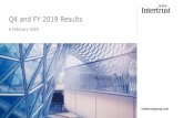 Q4 and FY 2019 Results - bonds.intertrustgroup.com/media/Files/I/... · Highlights Q4 and FY 2019 (€m) Q4 2019 Q4 2018 % Change Underlying % change FY 2019 FY 2018 % Change Underlying