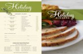 MARKET STREET Holiday · HOLIDAY DINNERS: ROASTED TURKEY HOLIDAY DINNER SERVES 8 — 10 $99.99 TURKEY BREAST HOLIDAY DINNER SERVES 8 — 10 $99.99 SWEET SLICE HAM HOLIDAY DINNER SERVES