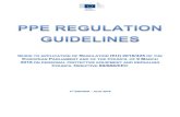 These PPE Regulation Guidelines have been drafted by · 2018. 5. 9. · These PPE Regulation Guidelines have been drafted by: the European Commission services: Niccolò Costantini,