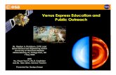 Venus Express Education and Public Outreach · 2008. 6. 3. · Measuring Winds by Tracking Clouds ¥Original Version of Curriculum (presented November 2007) has been redesigned ¥Design