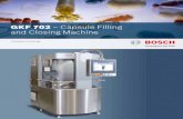 GKF 702 – Capsule Filling and Closing Machine...and Closing Machine The processing range of the GKF 702 includes (micro) tablets, powders, pellets, and even market are available
