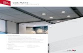 CGC Ceiling Solutions CGC MARS CLIMAPLUS PERFORMANCE · Solutions CGC MARS™ CLIMAPLUS™ PERFORMANCE FEATURES AND BENEFITS • Excellent noise reduction, up to NRC .75 • High