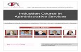 Induction Course in Administrative Services · 2019. 8. 24. · Induction Course in Administrative Services Monday 22 May & Tuesday 23 May 2017 │ 09:00 – 17:30 │ Cleopatra Hotel