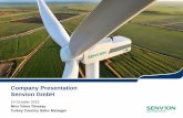 Company Presentation Senvion GmbH · WEC control Service-oriented design Electrical pitch system Drive train concept Electrical system (DFIG) Liquid-cooling (converter) >50 turbines