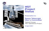 Goddard Space Flight Center HST Project Status · 3! LOGO.049 Goddard Space Flight Center! OBSERVATORY STATUS! •Thermal Thermal performance of Equipment Bays with new NOBLs tracking