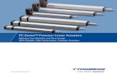 PC-Series™ Precision Linear Actuators€¦ · PC-Series Precision Linear Actuators Electric Actuators vs. Pneumatic Cylinders Designing with electric actuators instead of pneumatic
