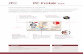 Security PC Protek Card SBIlit1088 Rev052115 · 2018. 8. 28. · ITW SBI 08-23-18 ITW Security Division’s PC Protek™ Fasver® printed, polycarbonate (PC) security layers enable