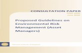 Proposed Guidelines on Environmental Risk Management (Asset … · 2020. 6. 25. · risk management framework and policies, regularly reviewing their effectiveness, and allocating