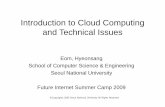 Introduction to Cloud computing and Technical Issues ...fif.kr/fisc2009/doc/eom.pdf · Introduction to Cloud Computing and Technical Issues Eom, Hyeonsang School of Computer Science