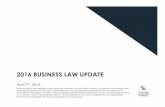 2016 BUSINESS LAW UPDATE - Dodd-Frankdodd-frank.com/wp-content/uploads/2016/04/2016... · • Amount of money in activist hedge funds continues to grow by over 20% ... can lead to