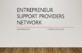 ENTREPRENEUR SUPPORT PROVIDERS NETWORK · 2019. 10. 22. · Lumen 5 – Quick videos from content Canva – Graphics with templates Bitly – Shorten links PicMonkey – Crop, resize