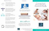 Connecticut Breastfeeding Resource Guide · breastfeed and provide support after leaving the hospital. hispanichealth.com or 860-527-0856 Connecticut Breastfeeding Coalition (CBC)