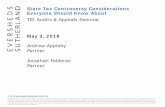 State Tax Controversy Considerations Everyone Should Know About€¦ · State Tax Controversy Considerations Everyone Should Know About. May 3, 2018. Andrew Appleby. Partner. Jonathan