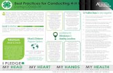 Best Practices for Conducting Events 2020.08...2020/08/27  · Best Practices for Conducting 4-H Events During COVID-19 10 Positive Steps to stay negativeLocal GuidelinesGuidelines