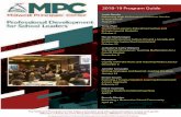 2018-19 Program Guide - Midwest Principals' Center...Nov. 9, 2018 Jo Boaler and Cathy Williams - The Mindset Revolution: Teaching Mathematics for a Growth Mindset Nov. 27, 2018 Advisory