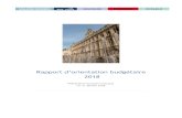 Rapport d’orientation budgétaire 2018 · présentation de la structure et de l’évolution des dépenses et des effectifs. Il précise notamment l’évolution prévisionnelle