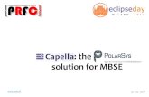 Capella: the solution for MBSE · 2017. 10. 18. · 2 Senior consultant, 25+ years of modeling experience •SADT, OMT, UML, SysML, ARCADIA/Capella UML2 and SysML Certified by the