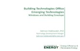Building Technologies Office Emerging Technologies · Building Technologies Office Emerging Technologies Commercial Buildings Integration Residential Buildings Integration Codes Office