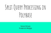 Split Query Processing in Polybase - Harvard SEASdaslab.seas.harvard.edu/classes/cs265/files/... · 2019. 5. 13. · Native Hadoop systems Database-Hadoop hybrids Why do we need SQL