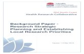 Mid North Coast Health Research Collaborative€¦ · FINAL Background Paper - Research Priorities and Strategic Planning Methodology Mar 2015.docx 1. Executive Summary The Mid North