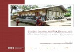 Shelter Accountability Resources - reliefweb.int · accountability practices, including the modification of the shelter design following a community consultation to include a brick