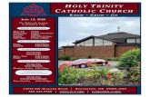 HOLY TRINITY CATHOLIC CHURCH … · 05/07/2020  · God works for good in everything for those who love him. We preach Jesus Christ crucified and raised from the dead! Christians