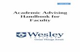 Academic Advising Handbook for Faculty · joining the ranks of more than 10,000 professional advisors, counselors, faculty, administrators, and students working to enhance the educational