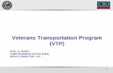 Veterans Transportation Program (VTP) · dispatching, real time vehicle tracking, and reporting • RouteMatch Mobile Data Computers – Installation of Mobile Data Computers and