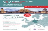 Berlin 2020 · 2020. 8. 5. · 12th Experts Live CTO 4 5 Berlin, Germany 2020 Dear Colleagues, Dear Friends, on behalf of the entire Euro CTO Club we would like to express our sincere