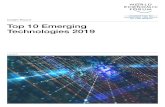 Insight Report Top 10 Emerging Technologies 2019 · 10 Top 10 Emerging Technologies 2019 To feed the world’s growing population, farmers need to increase crop yields. Applying more