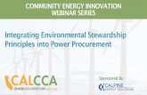 CalCCA Webinar Team · 30. Environmental Stewardship Ranking •Demonstrates multiple benefits (provides additional societal, health, ... • Mapping tool should be easy to use and