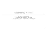 Dependency Injection - Computer Science Dependency Injection â€¢ Dependency Injection is â€¢ a technique