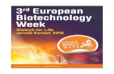 3rd European Biotechnology Week · 3rd European Biotechnology Week Biotech for Life across Europe 2015 @biotechweek MAGAZINE_32pages_EBW_2015_v5_Magazine-01-Europabio 19/11/15 00:02