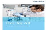 One for All - Eppendorf€¦ · Sensor connectors for digital and analog sensors with automated detection. Intelligent: Automated detection and recognition of plugged-in accessories.