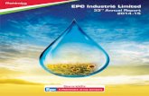 EPC Industrié Limited33rd Annual Report 2014-15 2 NOTICE NOTICE is hereby given that the 33rd Annual General Meeting of the Members of EPC INDUSTRIÉ LIMITED …
