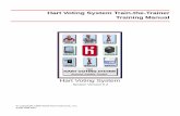 Hart Voting System Train-the-Trainer Training Manual 62C... · The eSlate Polling Place Operations Course : In this course, elections officials, office staff, lead election poll workers,