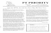 ^> Illinois PT PRIORITY · 2018. 4. 4. · ^> Illinois Physical k Therapy Association i v A Chapterofthe American Physical Therapy Association PT PRIORITY August, 1999 Volume 15,